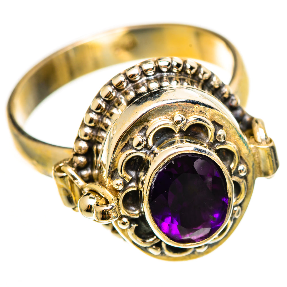 Brazilian Amethyst Rings handcrafted by Anasilvercos - RING112338 - Photo 2