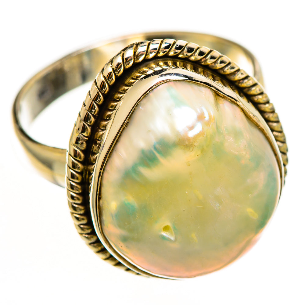 Mother Of Pearl Rings handcrafted by Anasilvercos - RING112340 - Photo 2
