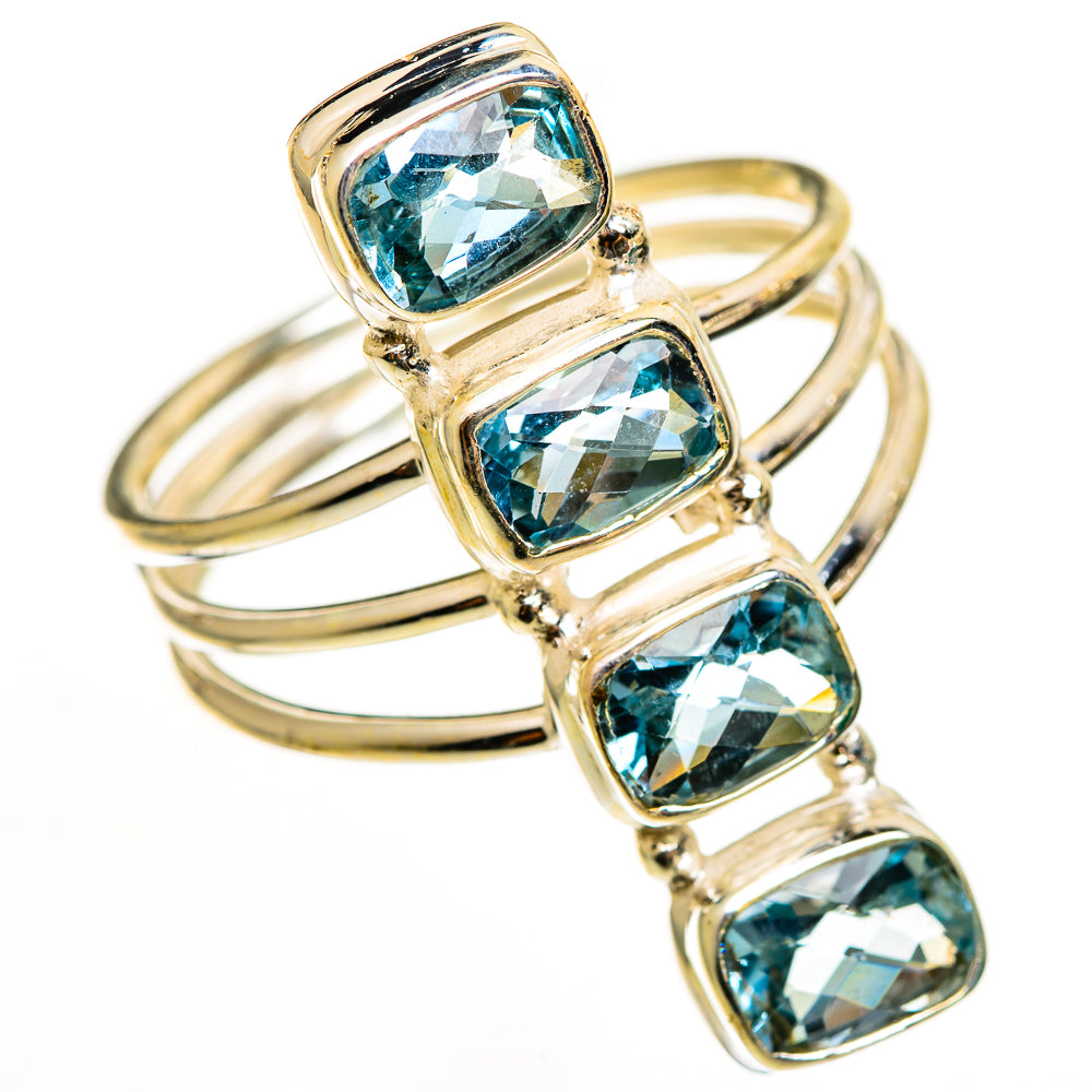 Blue Topaz Rings handcrafted by Anasilvercos - RING112356 - Photo 2