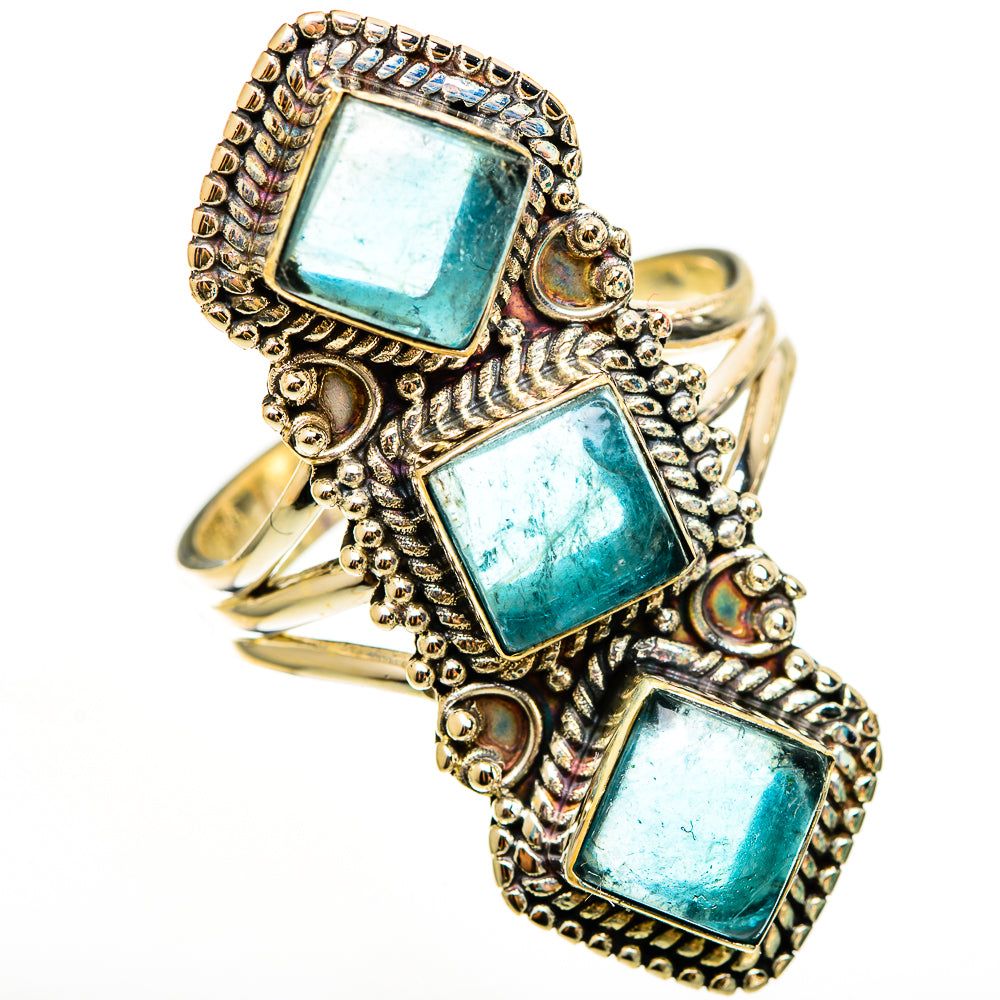 Blue Fluorite Rings handcrafted by Anasilvercos - RING112357 - Photo 2