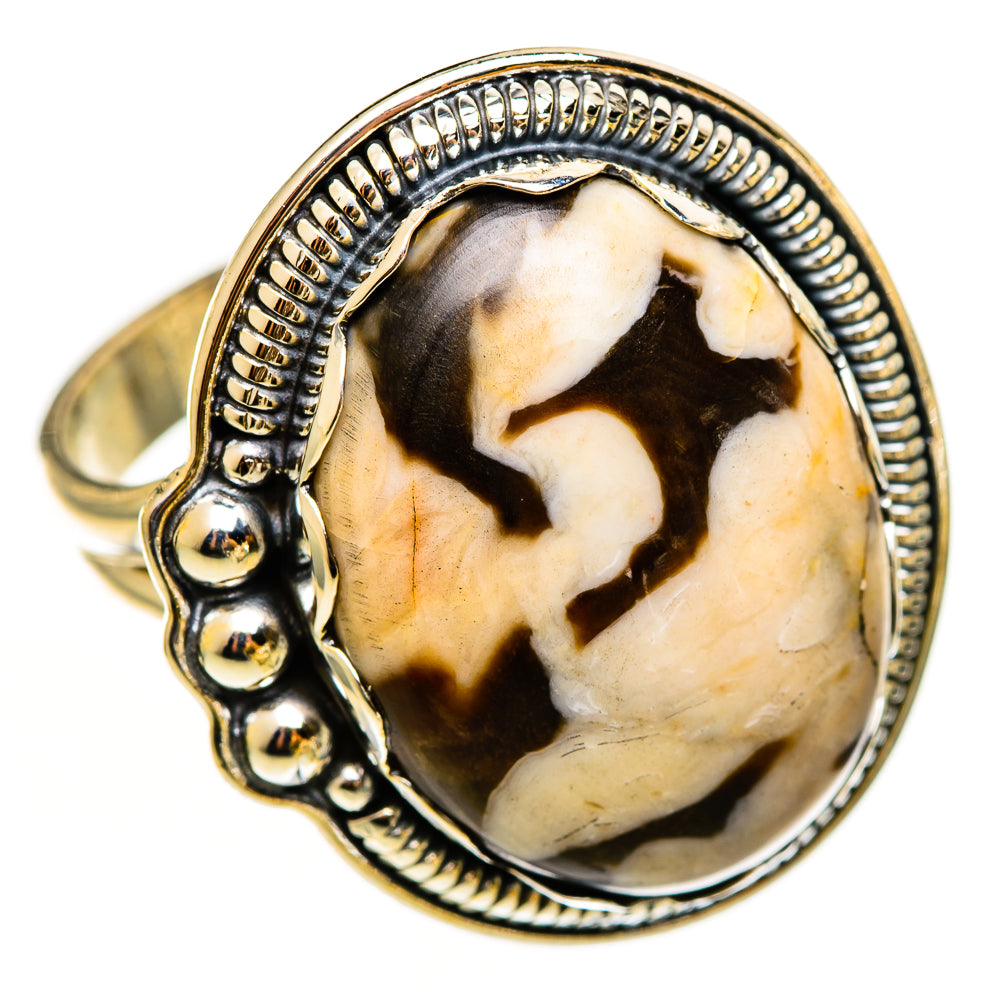 Peanut Wood Jasper Rings handcrafted by Anasilvercos - RING112362 - Photo 2