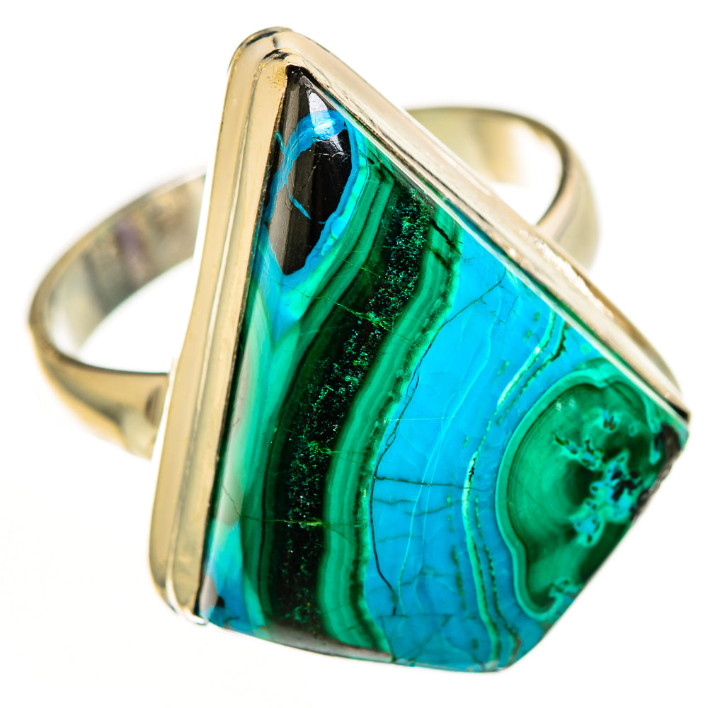 Malachite In Chrysocolla Rings handcrafted by Anasilvercos - RING112394 - Photo 2