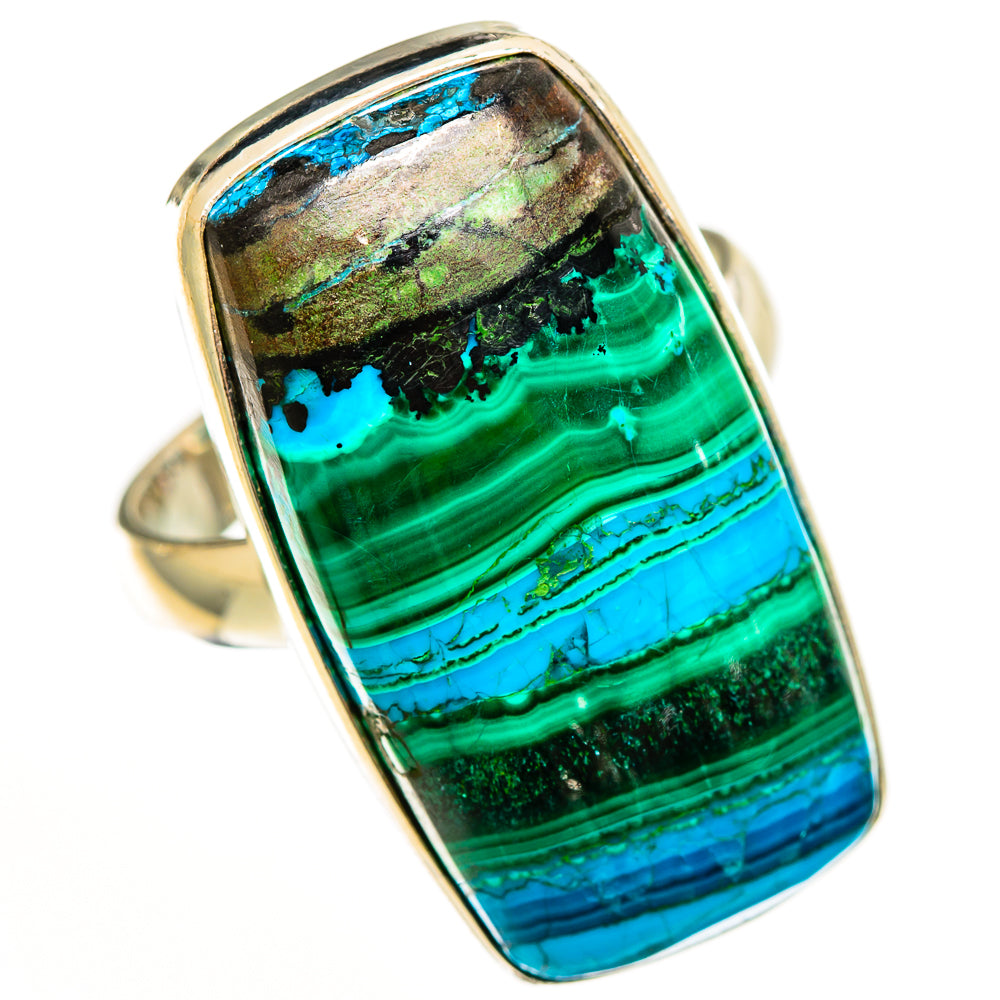 Malachite In Chrysocolla Rings handcrafted by Anasilvercos - RING112396 - Photo 2