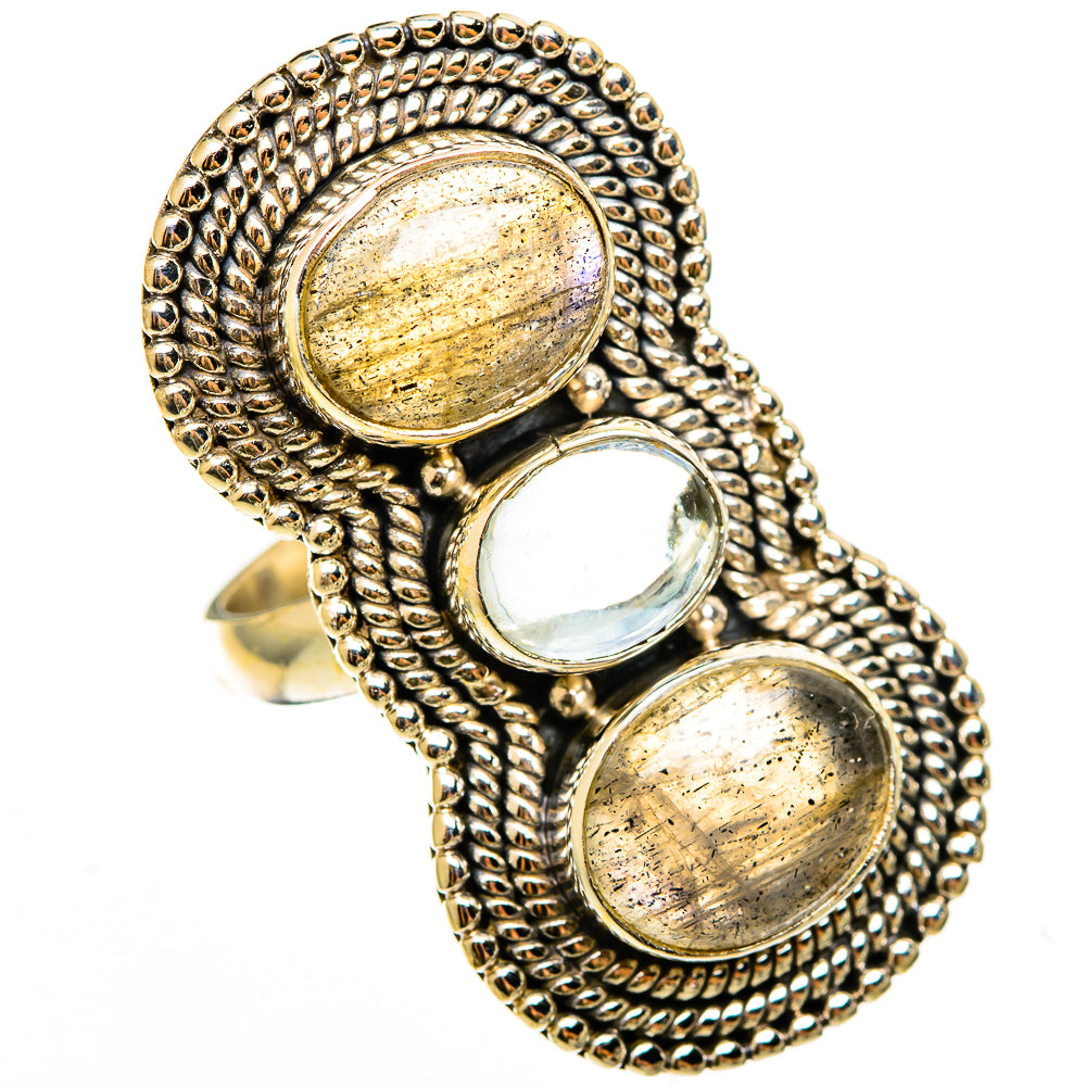 Labradorite Rings handcrafted by Anasilvercos - RING112399 - Photo 2