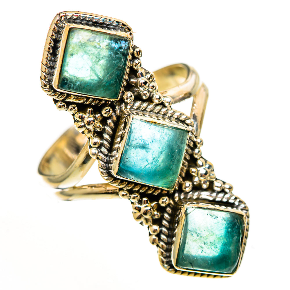 Blue Fluorite Rings handcrafted by Anasilvercos - RING112402 - Photo 2