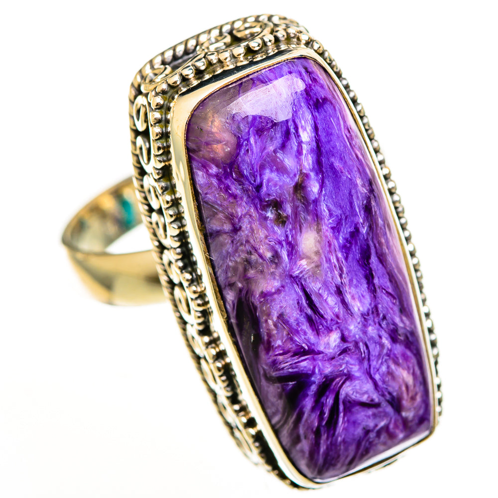 Charoite Rings handcrafted by Anasilvercos - RING112424 - Photo 2