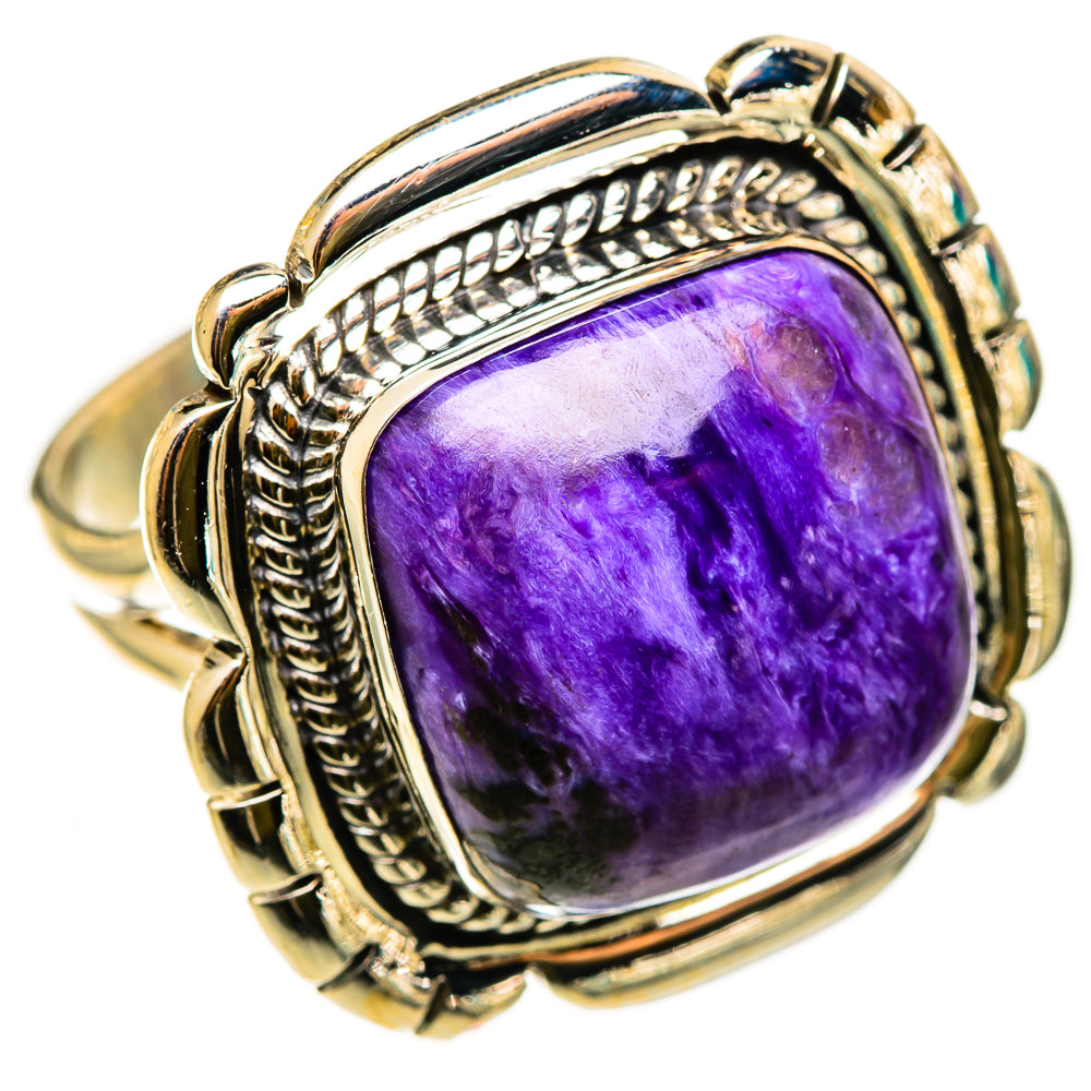 Charoite Rings handcrafted by Anasilvercos - RING112425 - Photo 2