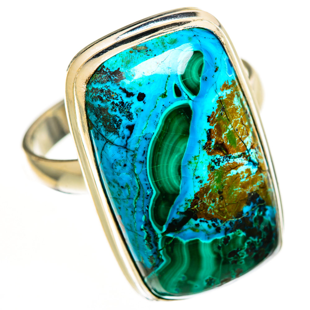 Malachite In Chrysocolla Rings handcrafted by Anasilvercos - RING112440 - Photo 2