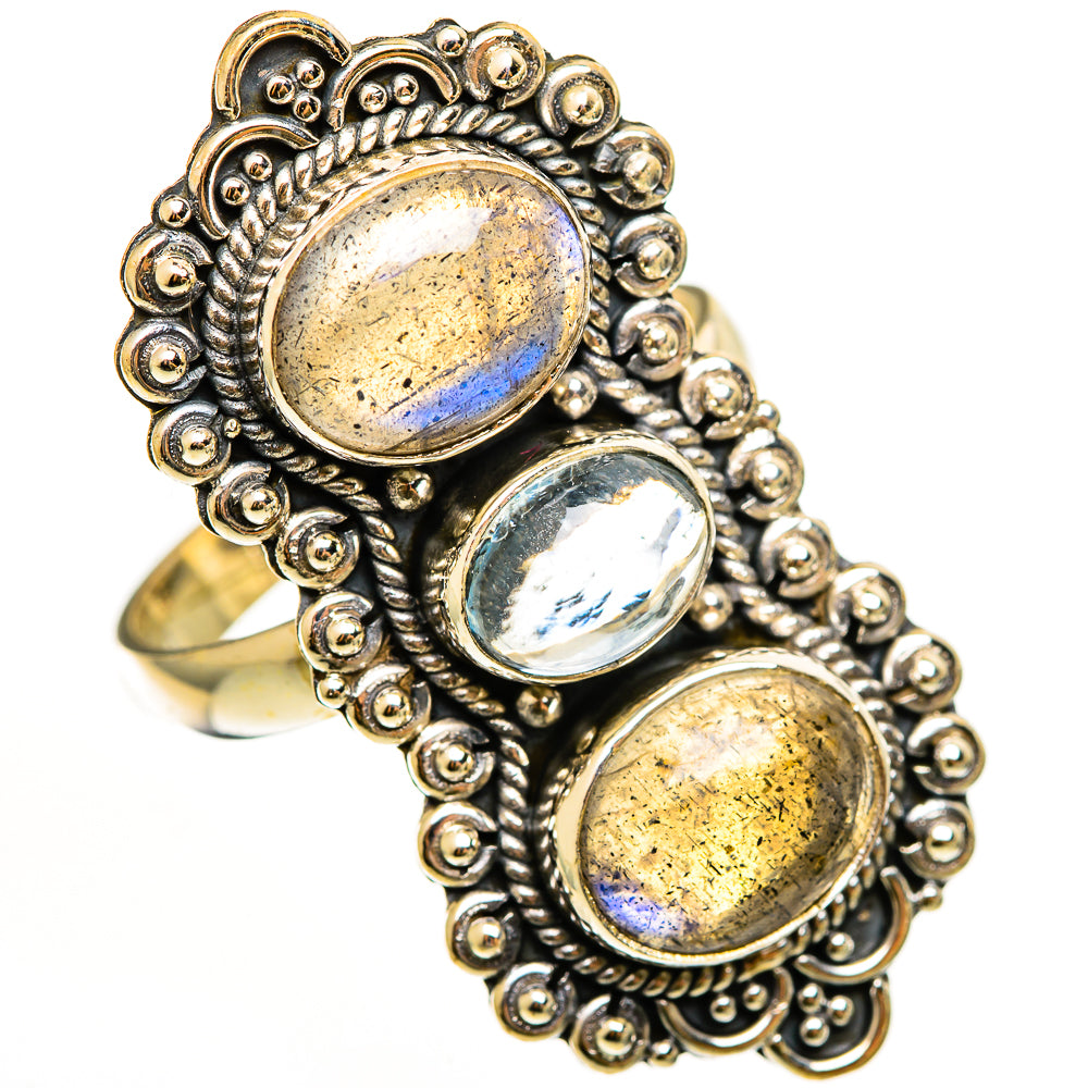 Labradorite Rings handcrafted by Anasilvercos - RING112442 - Photo 2