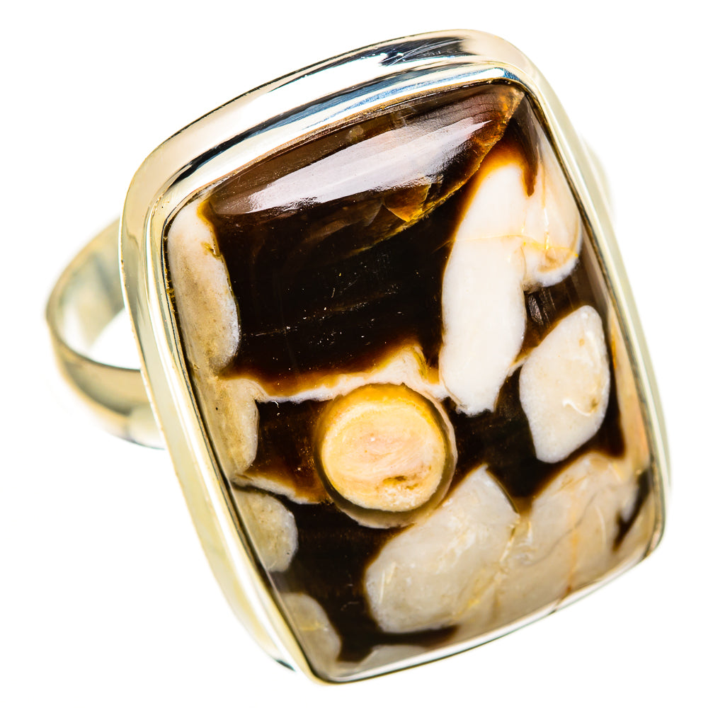 Peanut Wood Jasper Rings handcrafted by Anasilvercos - RING112462 - Photo 2