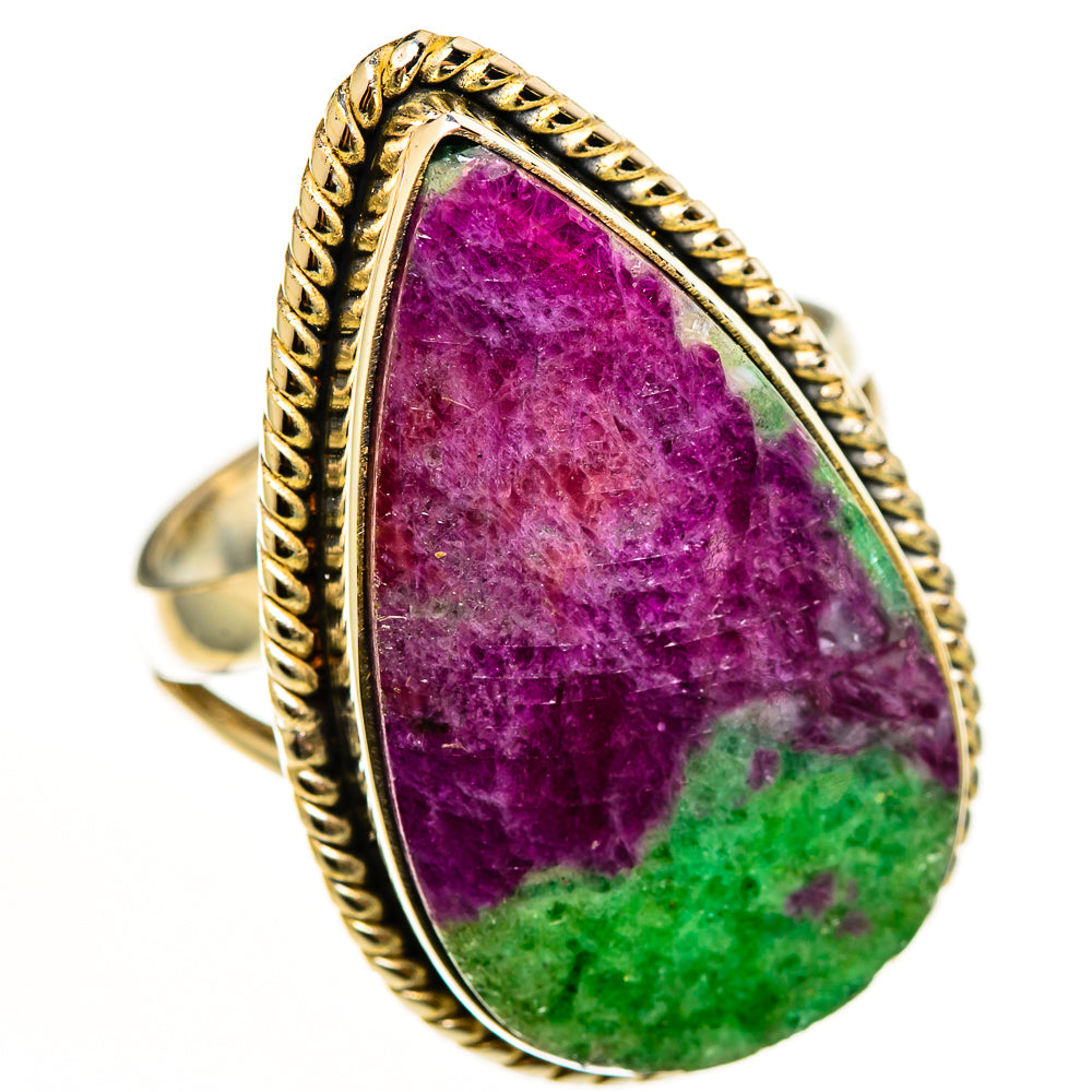 Ruby Zoisite Rings handcrafted by Anasilvercos - RING112482 - Photo 2
