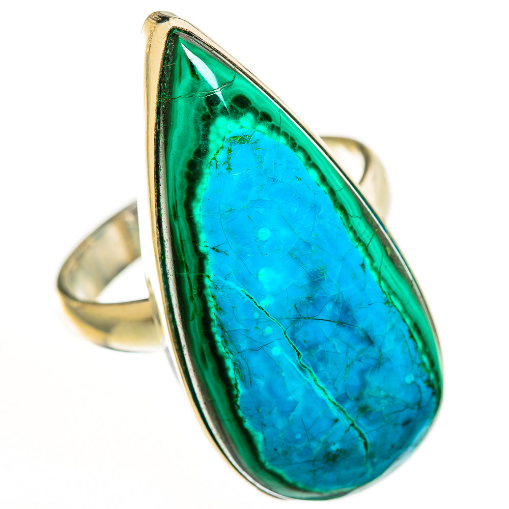 Malachite In Chrysocolla Rings handcrafted by Anasilvercos - RING112485 - Photo 2