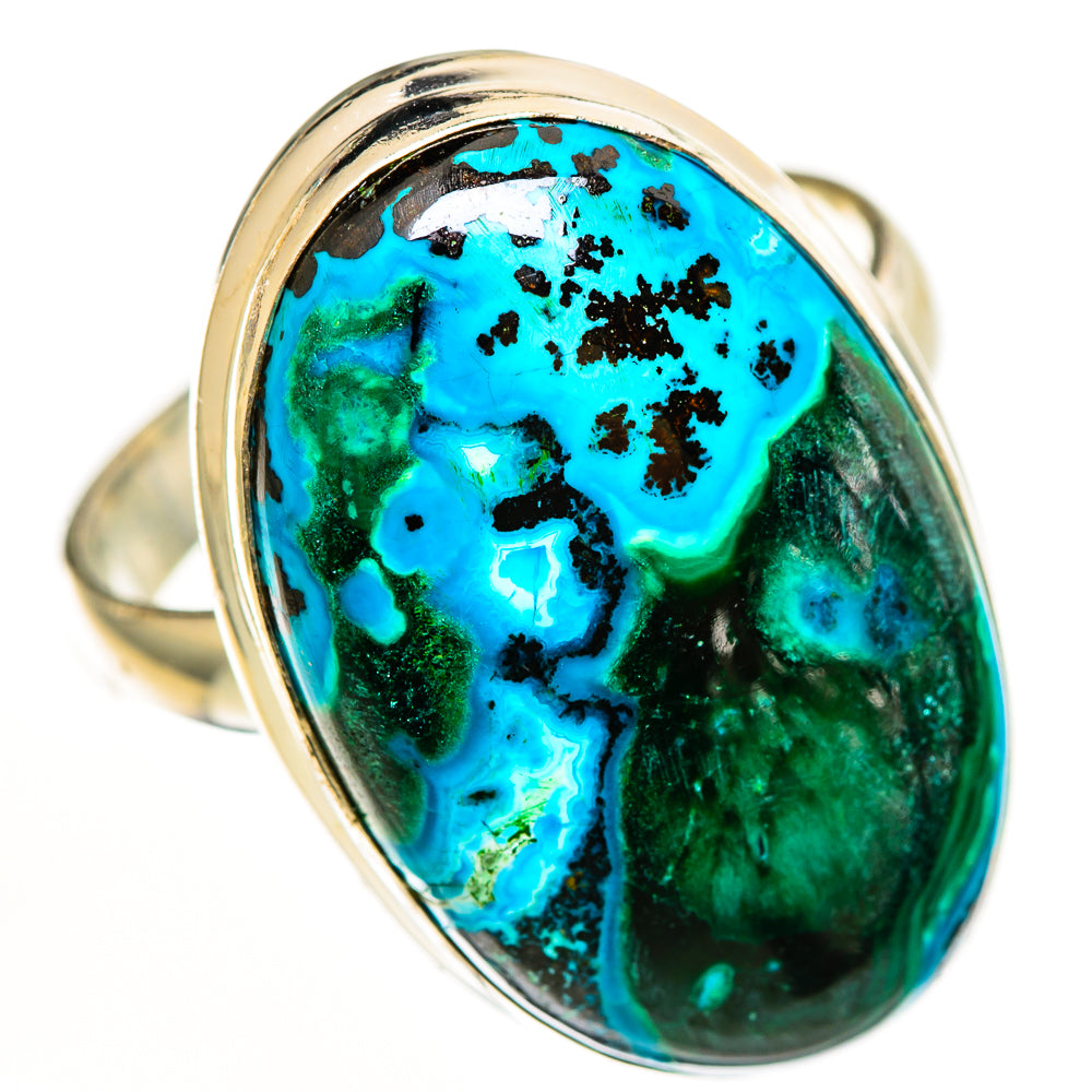 Malachite In Chrysocolla Rings handcrafted by Anasilvercos - RING112487 - Photo 2