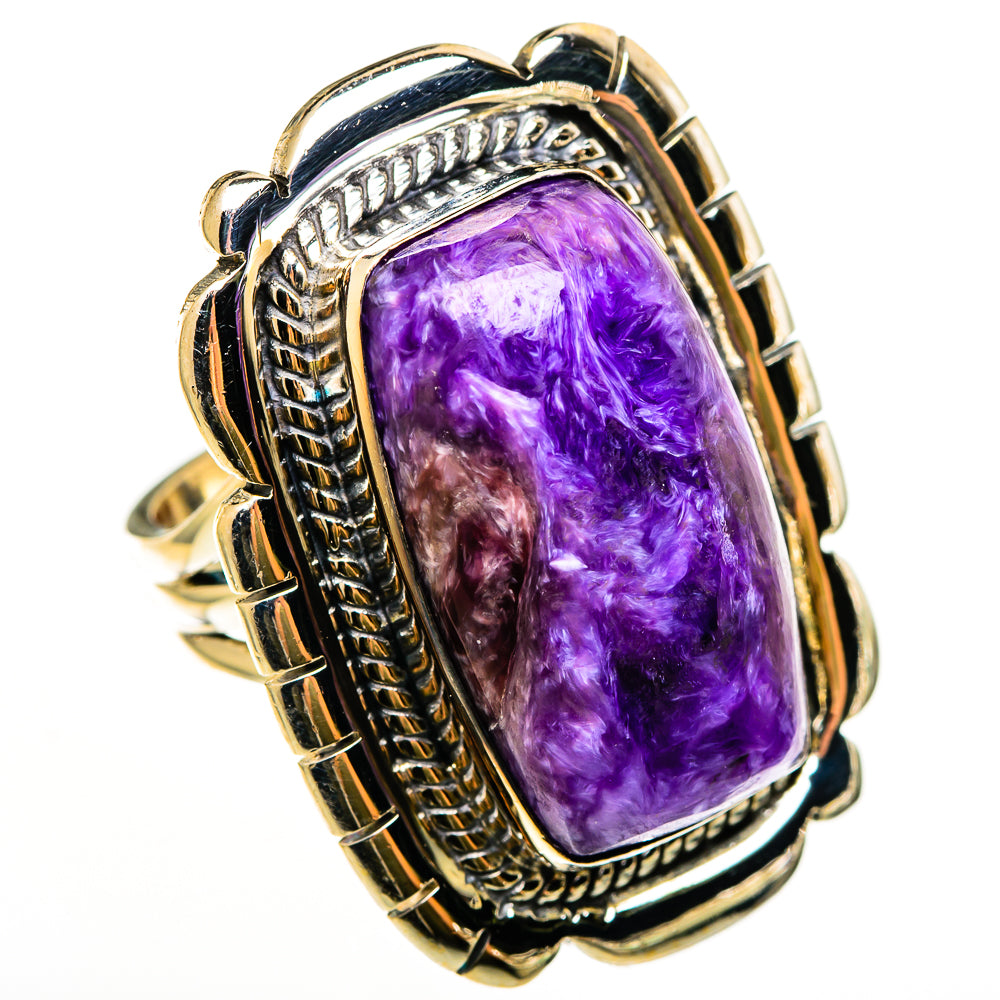 Charoite Rings handcrafted by Anasilvercos - RING112510 - Photo 2