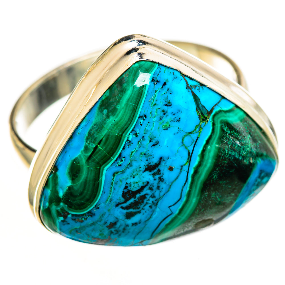 Malachite In Chrysocolla Rings handcrafted by Anasilvercos - RING112518 - Photo 2