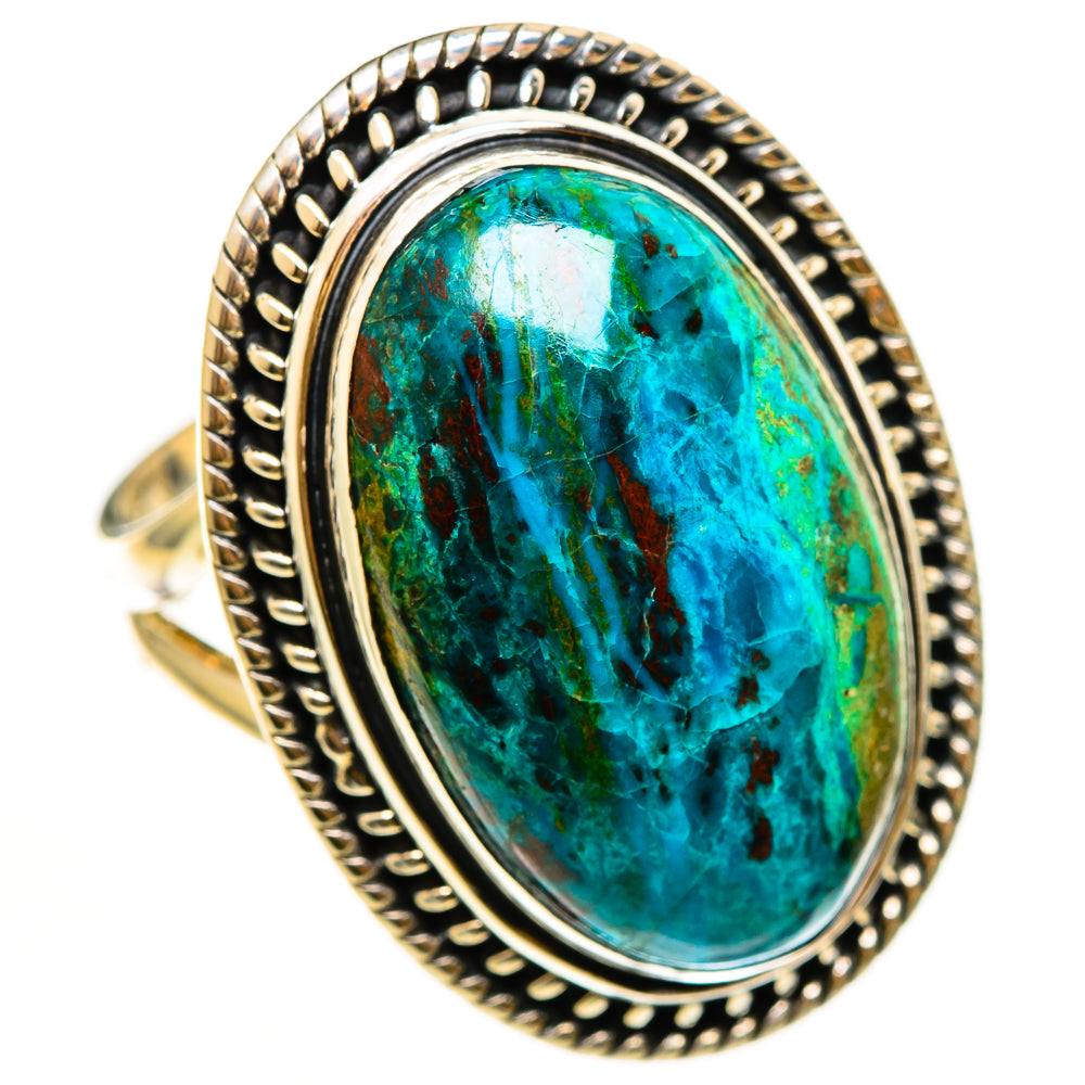 Chrysocolla Rings handcrafted by Anasilvercos - RING112519 - Photo 2