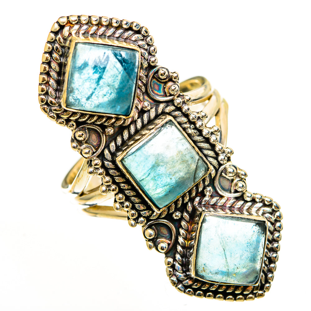 Blue Fluorite Rings handcrafted by Anasilvercos - RING112523 - Photo 2