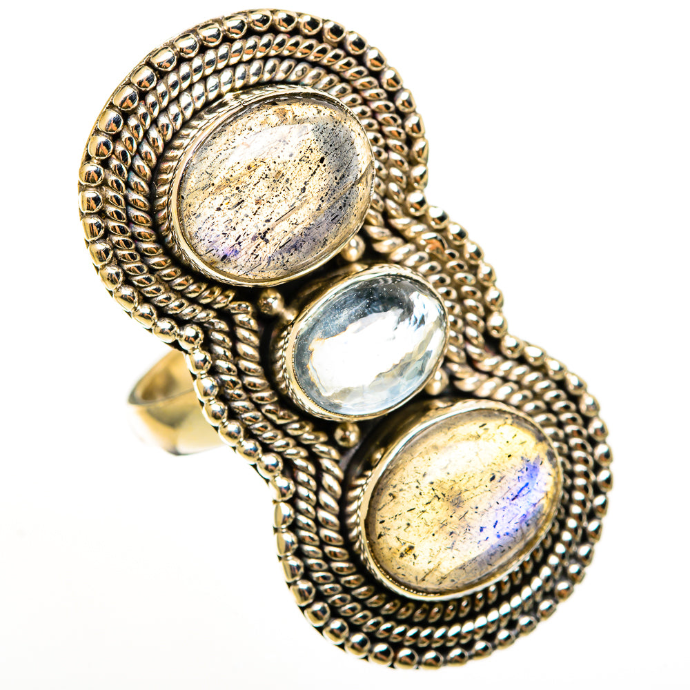 Labradorite Rings handcrafted by Anasilvercos - RING112526 - Photo 2