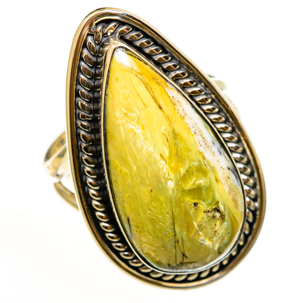 Serpentine Stone Rings handcrafted by Anasilvercos - RING112529 - Photo 2