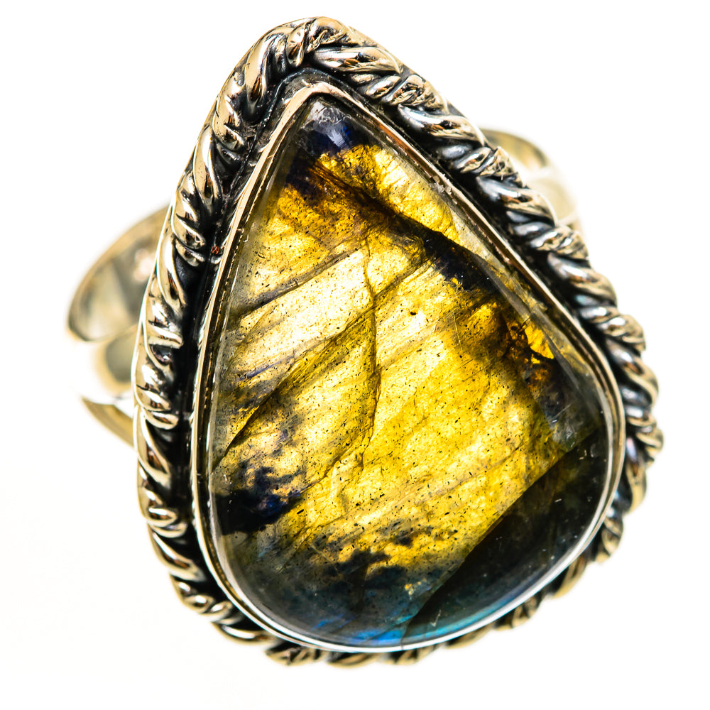 Labradorite Rings handcrafted by Anasilvercos - RING112549 - Photo 2