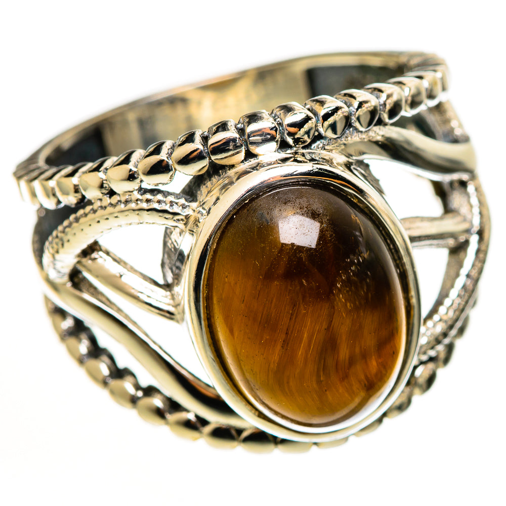 Tiger Eye Rings handcrafted by Anasilvercos - RING112559 - Photo 2