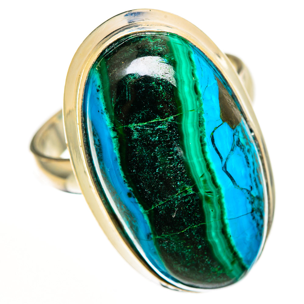 Malachite In Chrysocolla Rings handcrafted by Anasilvercos - RING112581 - Photo 2