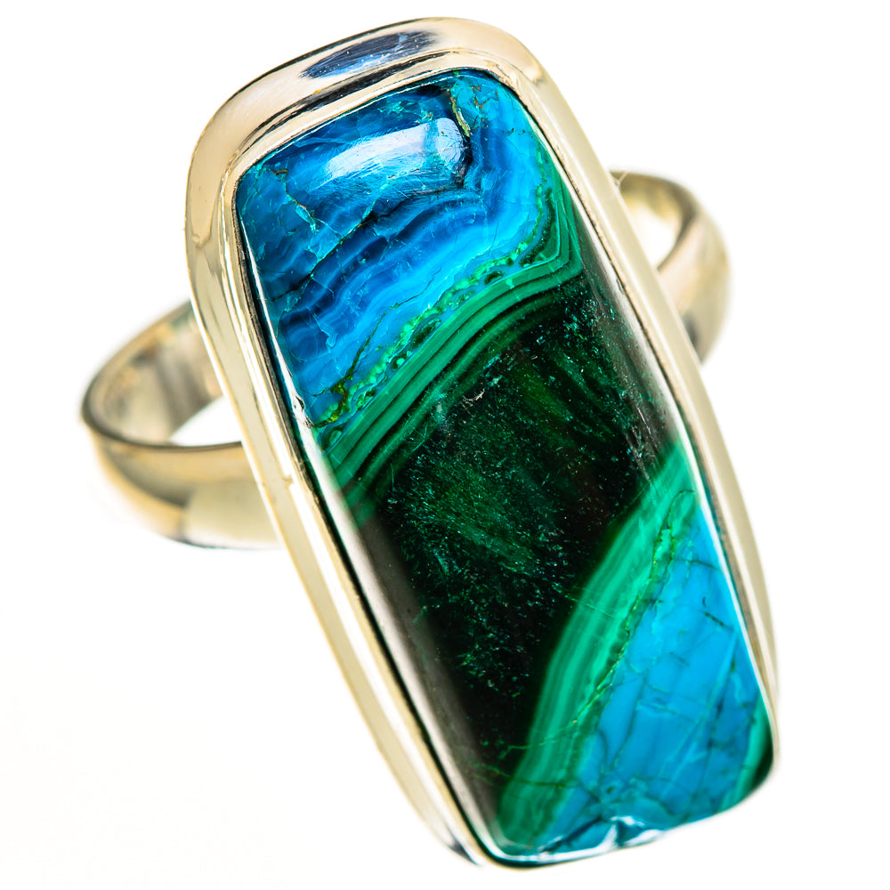 Malachite In Chrysocolla Rings handcrafted by Anasilvercos - RING112583 - Photo 2