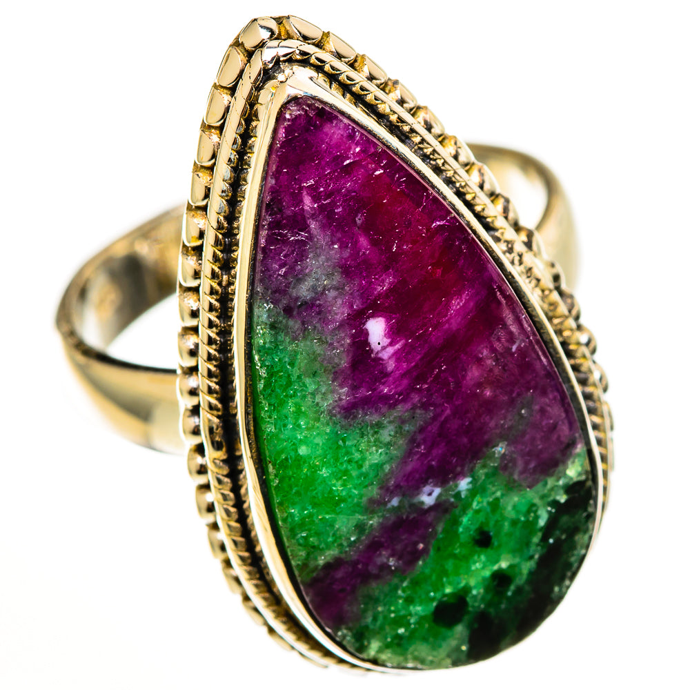 Ruby Zoisite Rings handcrafted by Anasilvercos - RING112585 - Photo 2
