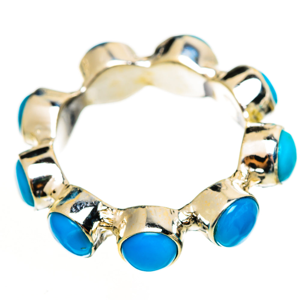Sleeping Beauty Turquoise Rings handcrafted by Anasilvercos - RING112590 - Photo 2