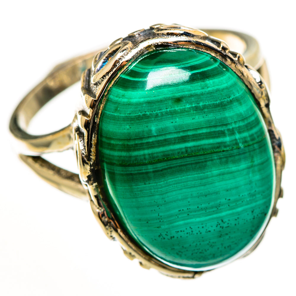 Malachite In Chrysocolla Rings handcrafted by Anasilvercos - RING112595 - Photo 2