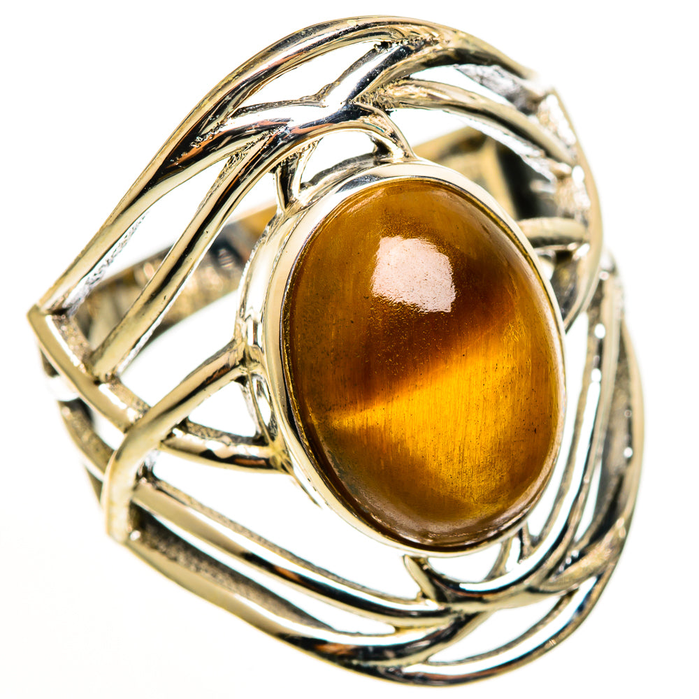 Tiger Eye Rings handcrafted by Anasilvercos - RING112599 - Photo 2