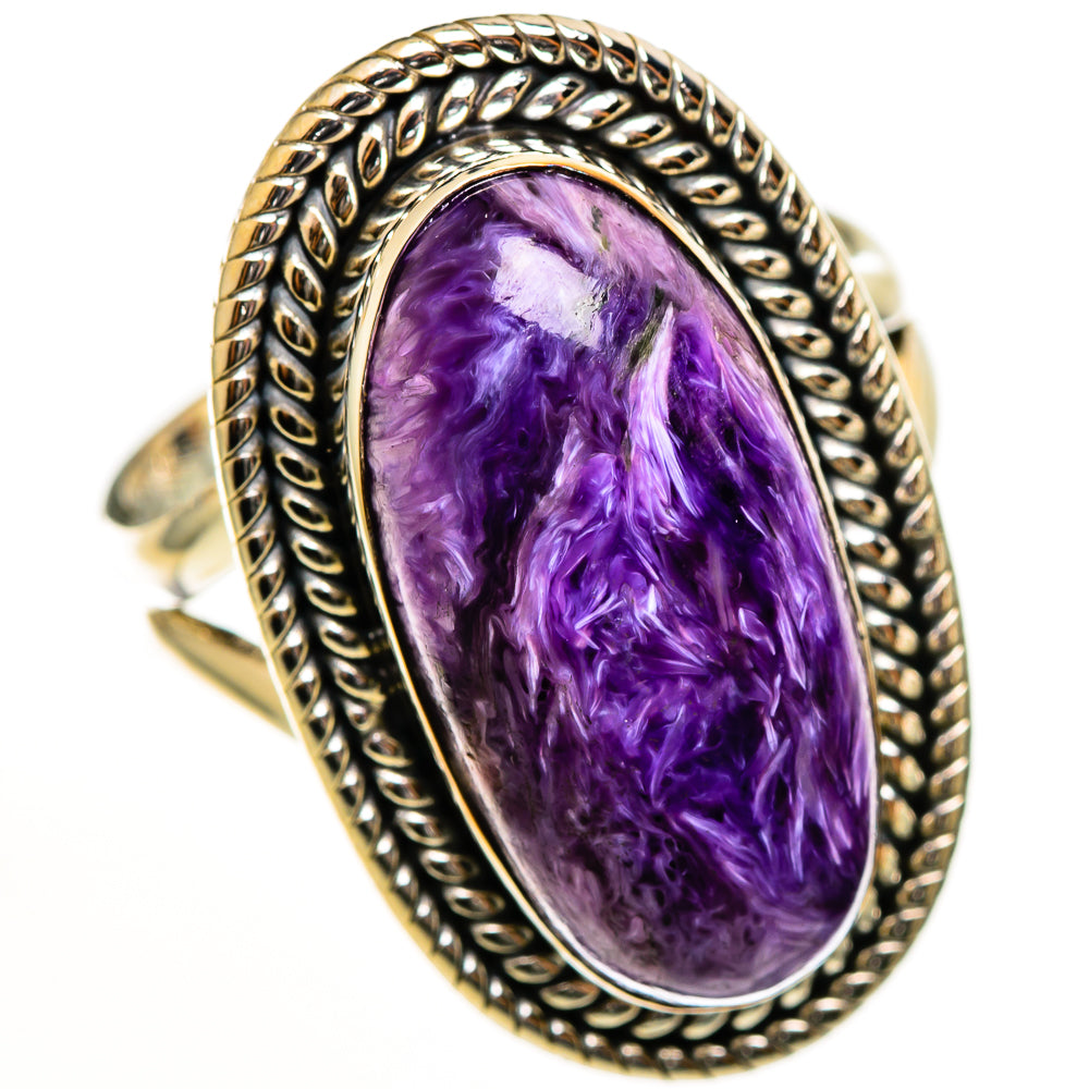 Charoite Rings handcrafted by Anasilvercos - RING112606 - Photo 2