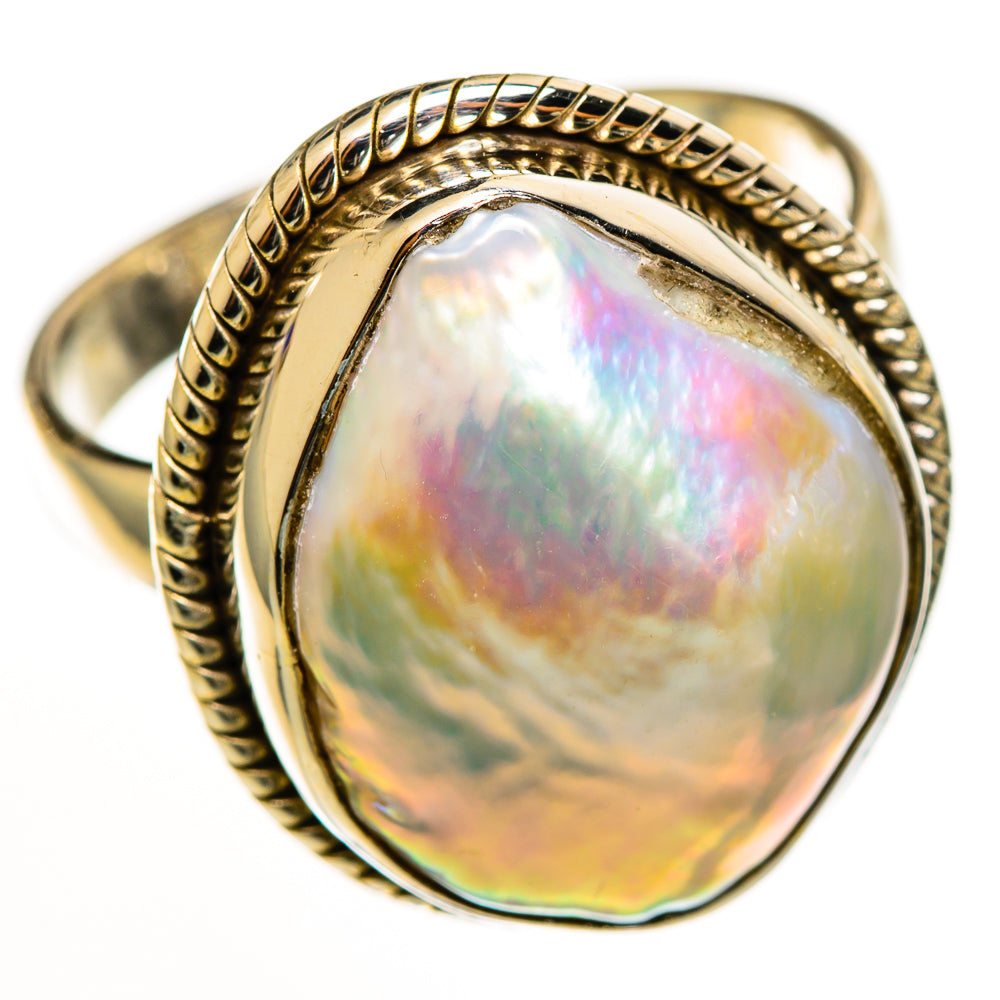 Mother Of Pearl Rings handcrafted by Anasilvercos - RING112610 - Photo 2