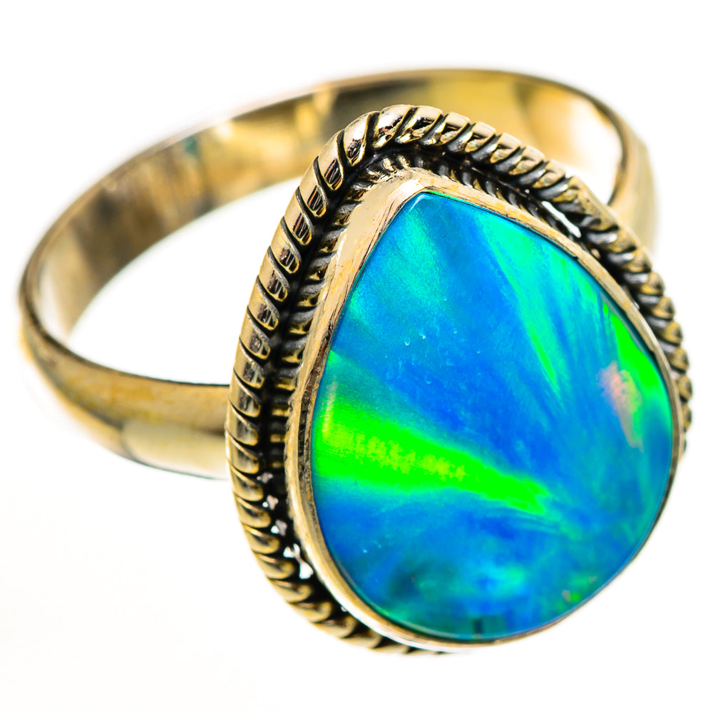 Aura Opal Rings handcrafted by Anasilvercos - RING112621 - Photo 2