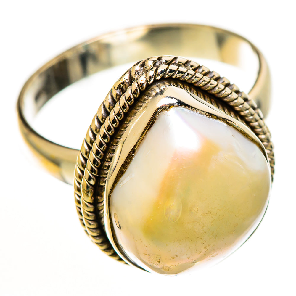 Mother Of Pearl Rings handcrafted by Anasilvercos - RING112645 - Photo 2