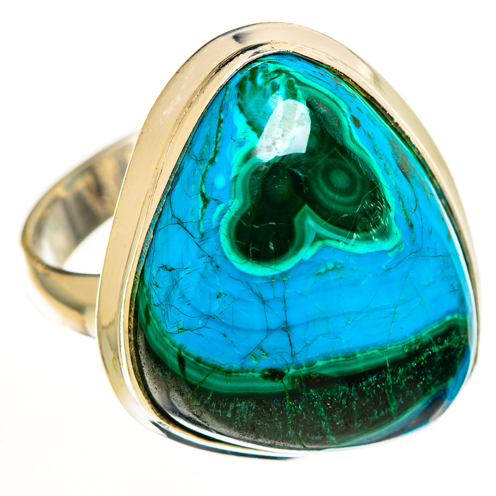 Malachite In Chrysocolla Rings handcrafted by Anasilvercos - RING112648 - Photo 2