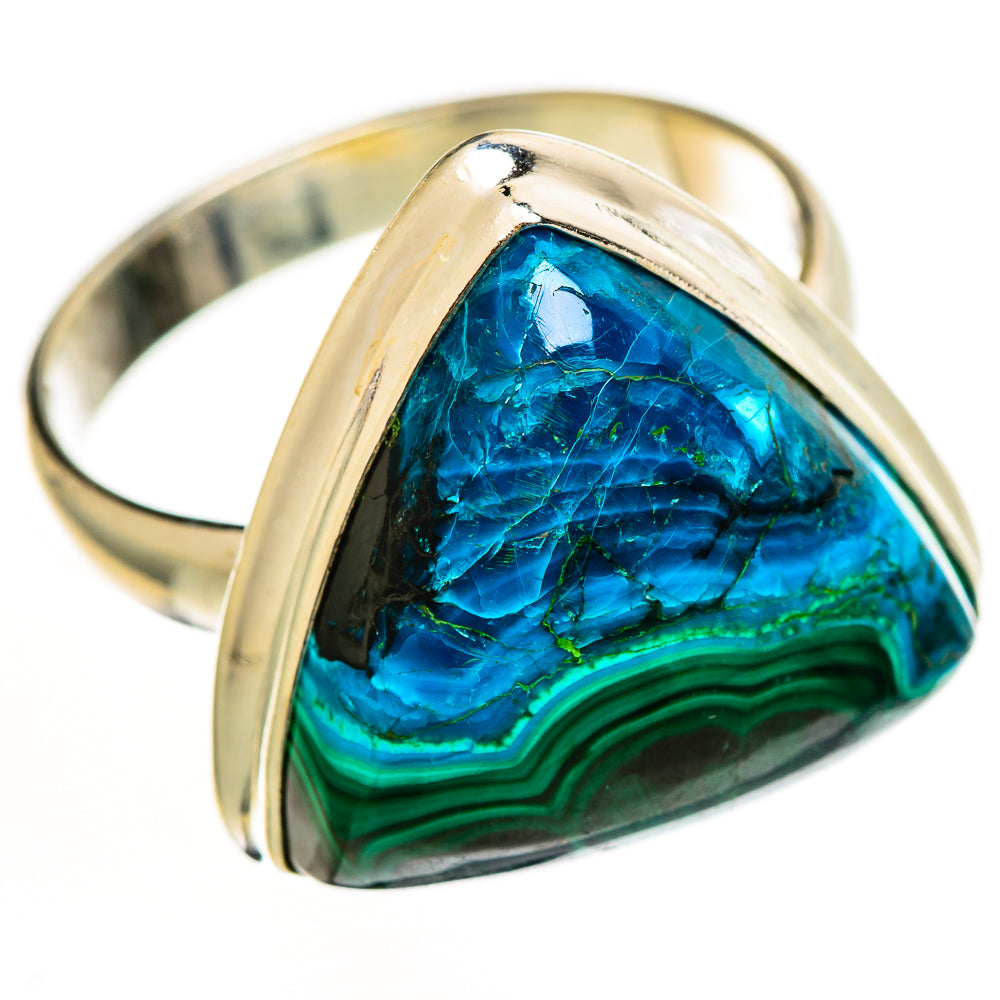 Malachite In Chrysocolla Rings handcrafted by Anasilvercos - RING112651 - Photo 2