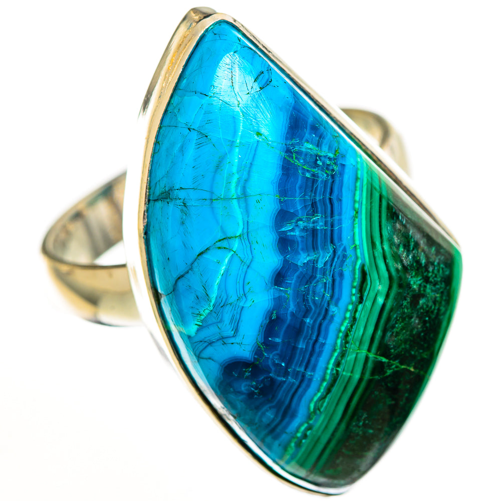 Malachite In Chrysocolla Rings handcrafted by Anasilvercos - RING112653 - Photo 2