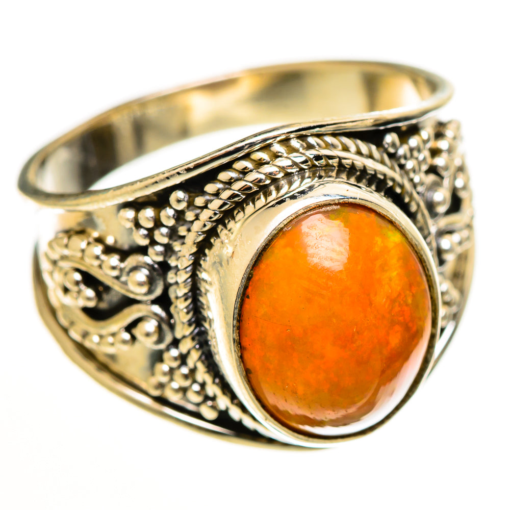 Ethiopian Opal Rings handcrafted by Anasilvercos - RING112655 - Photo 2