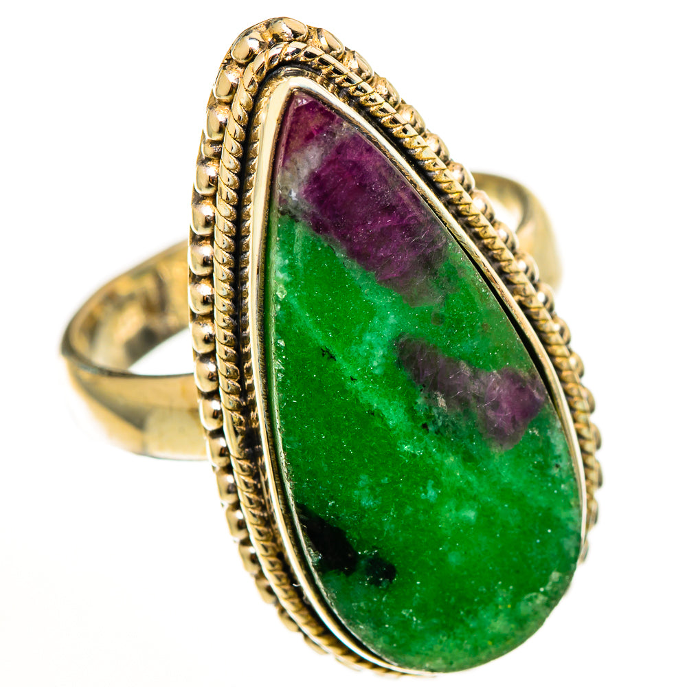 Ruby Zoisite Rings handcrafted by Anasilvercos - RING112664 - Photo 2