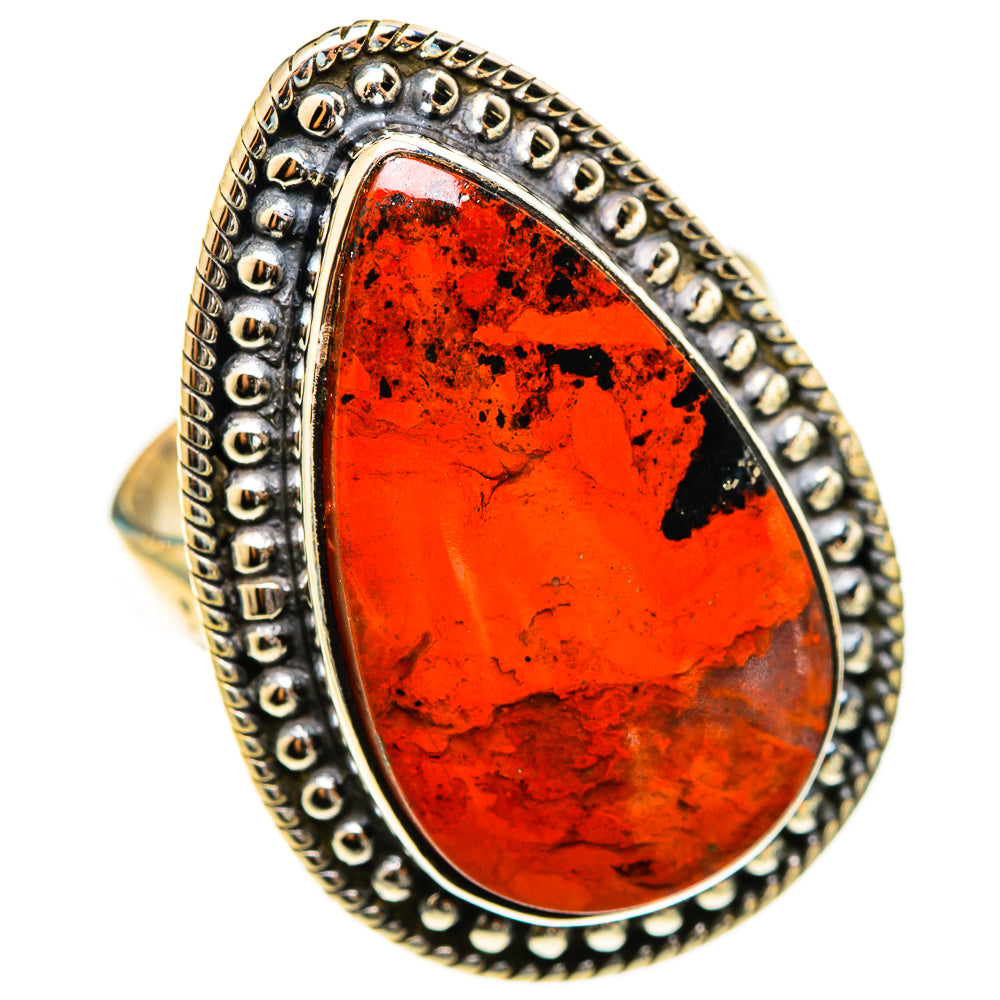 Red Jasper Rings handcrafted by Anasilvercos - RING112666 - Photo 2