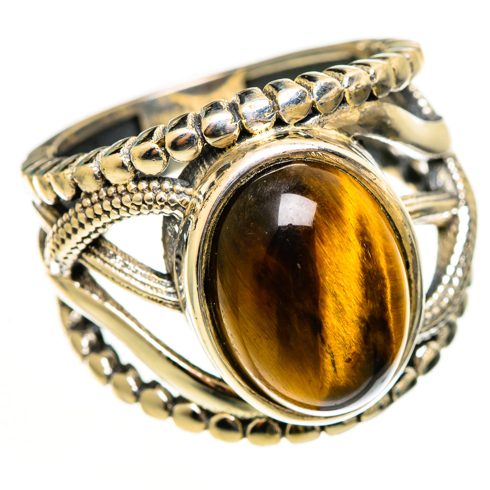 Tiger Eye Rings handcrafted by Anasilvercos - RING112667 - Photo 2