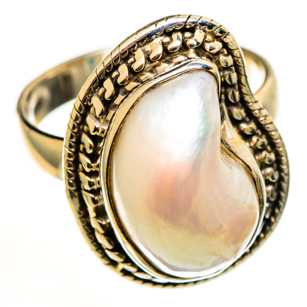 Mother Of Pearl Rings handcrafted by Anasilvercos - RING112679 - Photo 2
