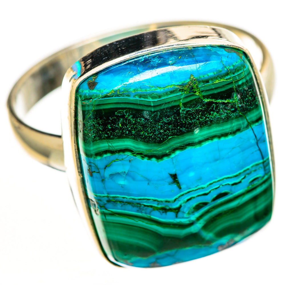 Malachite In Chrysocolla Rings handcrafted by Anasilvercos - RING112682 - Photo 2
