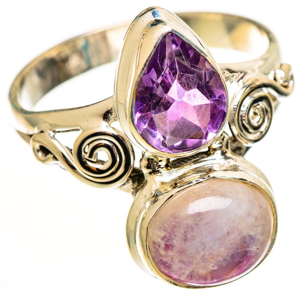 Pink Moonstone Rings handcrafted by Anasilvercos - RING112683 - Photo 2