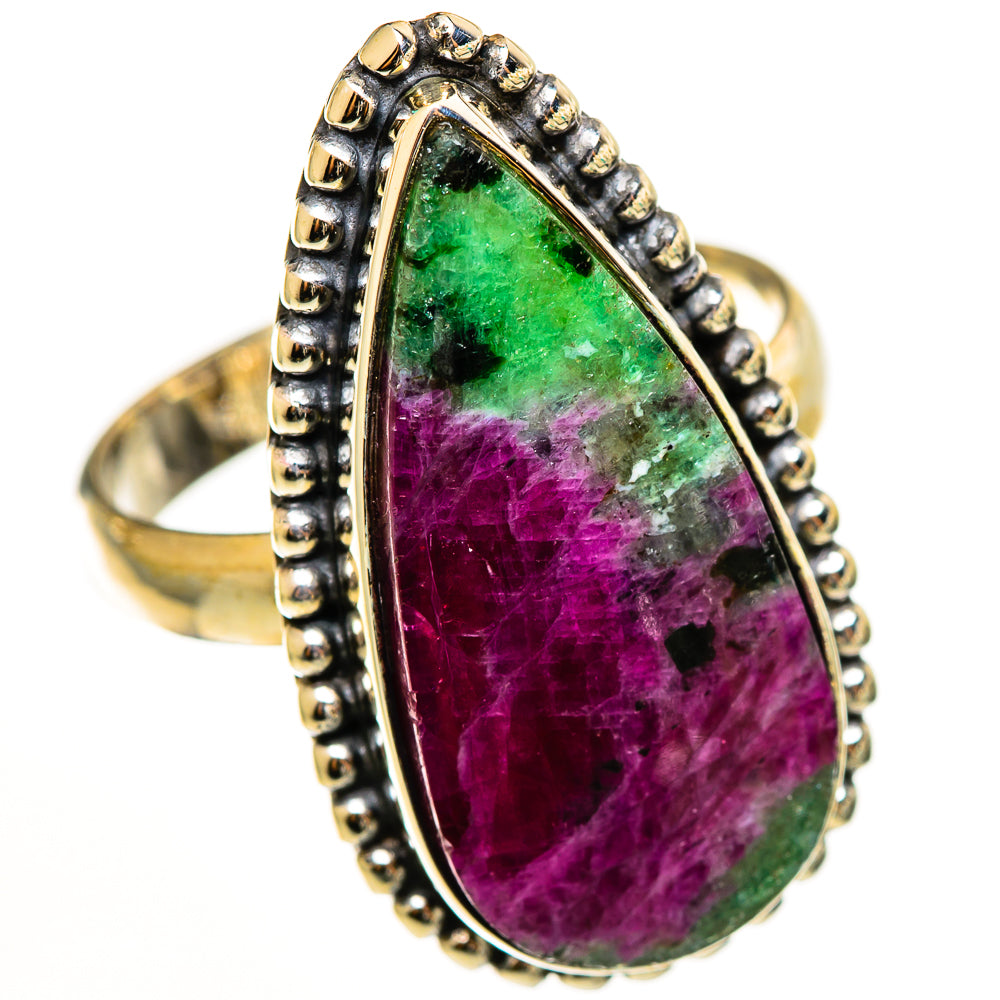 Ruby Zoisite Rings handcrafted by Anasilvercos - RING112685 - Photo 2