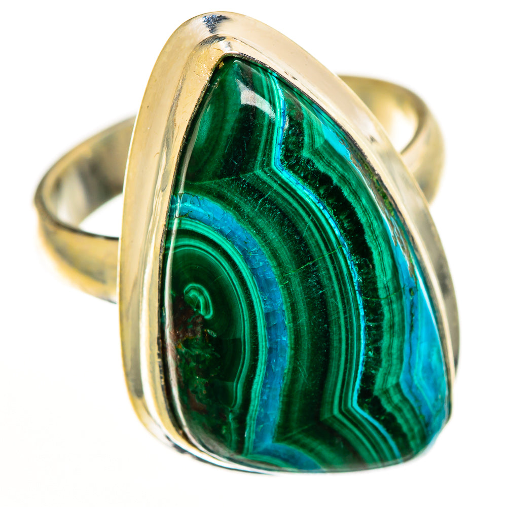 Malachite In Chrysocolla Rings handcrafted by Anasilvercos - RING112697 - Photo 2
