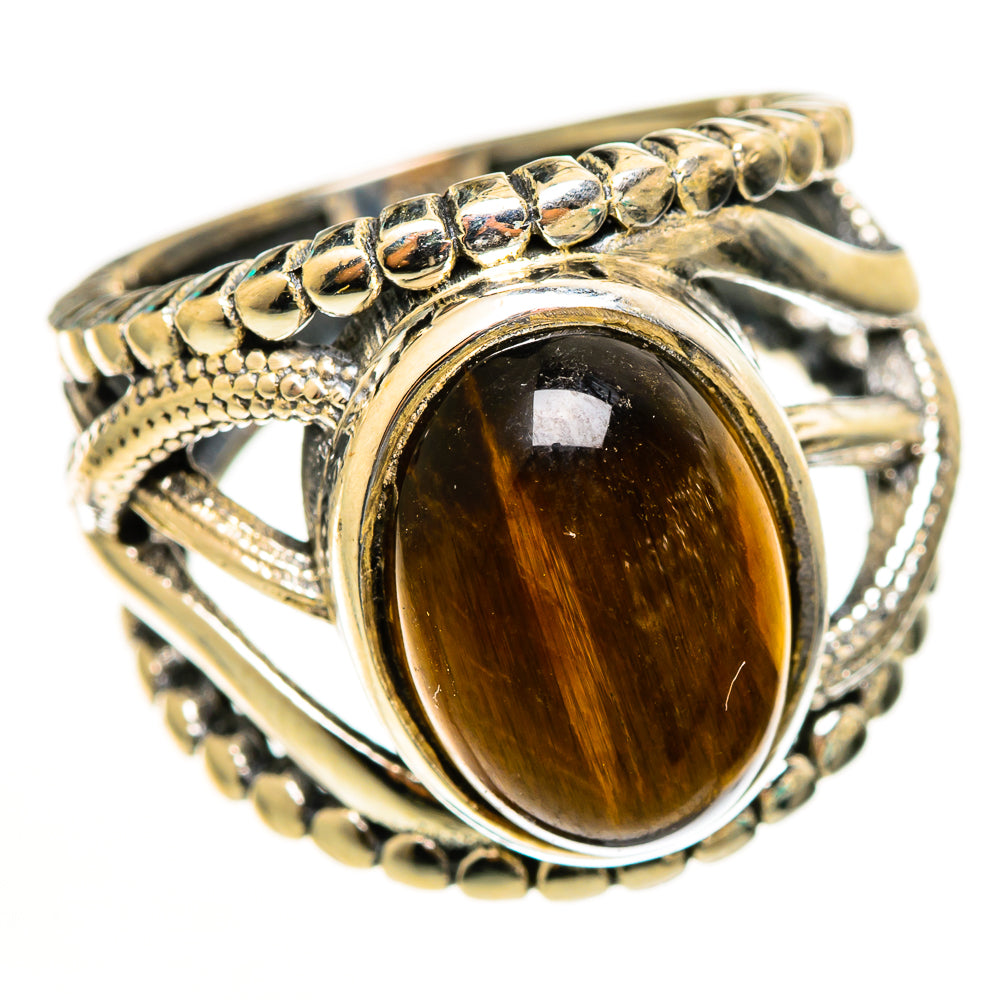 Tiger Eye Rings handcrafted by Anasilvercos - RING112698 - Photo 2