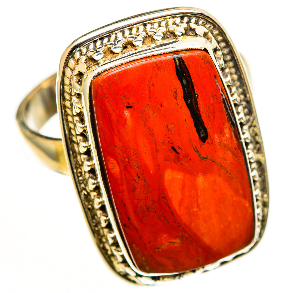Red Jasper Rings handcrafted by Anasilvercos - RING112699 - Photo 2