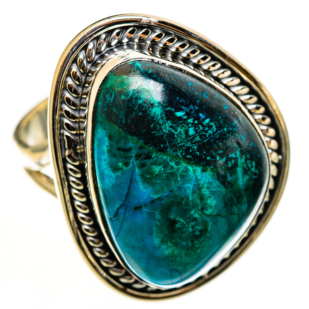 Chrysocolla Rings handcrafted by Anasilvercos - RING112714 - Photo 2